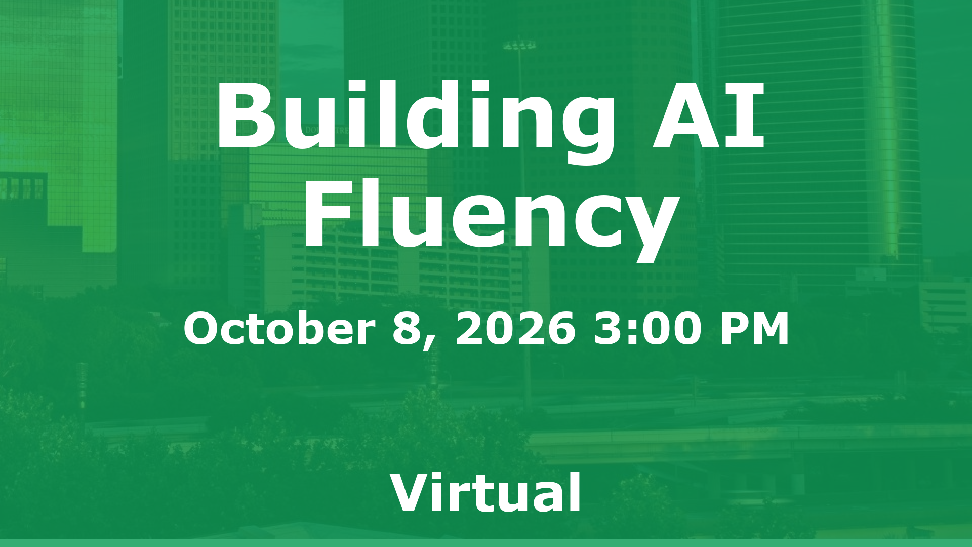 Building AI Fluency event image